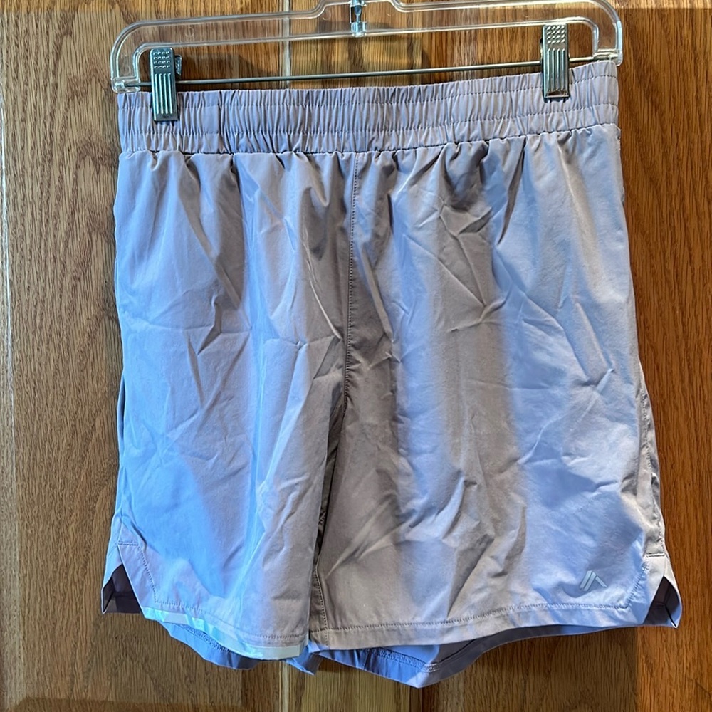 Men’s Small Alphalete Nylon Shorts. Color purple.